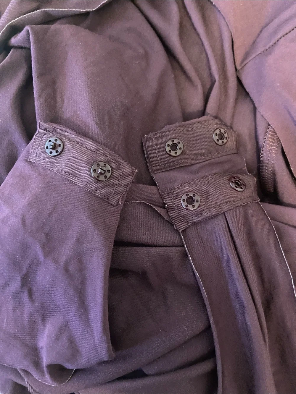 Commando Purple Butter Ballet Center Seam Long Sleeve V-Neck Bodysuit Size Med